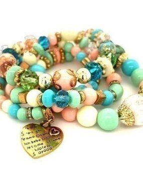 Stretchy Beaded Bracelet (d)